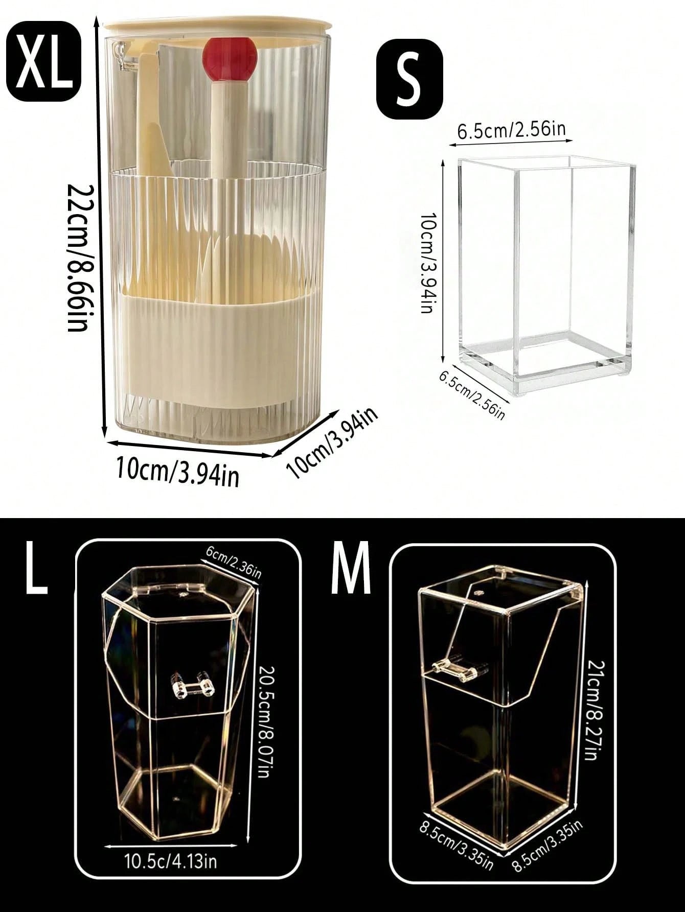 Automatic Makeup Brush Storage Box, Makeup Display Box, Dust-Proof Makeup Brush Storage Box, Transparent Makeup Storage Box, For Storing Eyeshadow, Lipstick And Makeup Brushes.