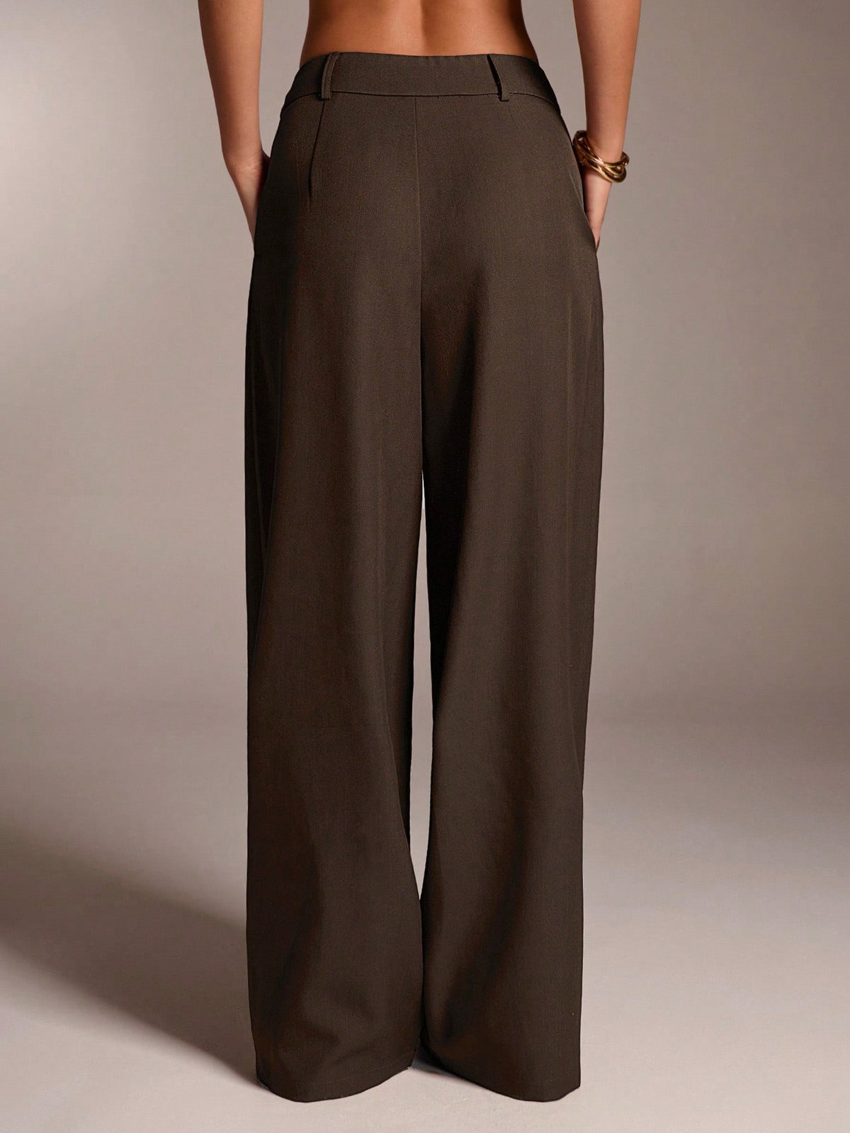 Avantive Women's Brown Pants,All Shades Of Brown,Winter,Casual,Office,Fall Y2k 90S Vintage Western Wear,Boho Streetwear,Old Money Classy Wide Leg Trousers