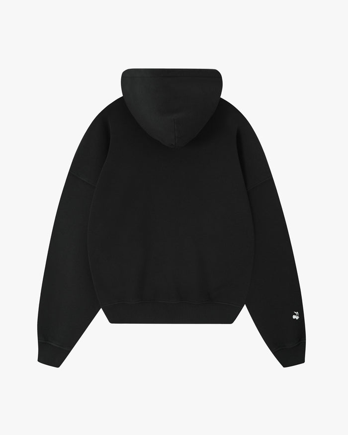 Ayrton Zip-Up Hoodie Black