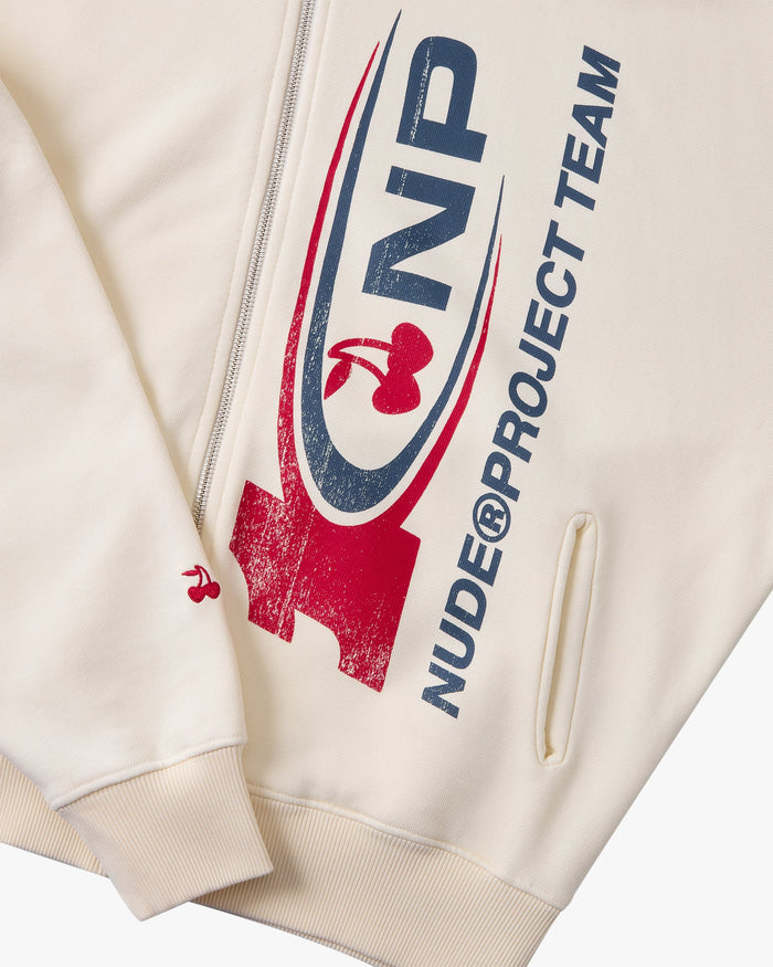 Ayrton Zip-Up Hoodie Marshmallow