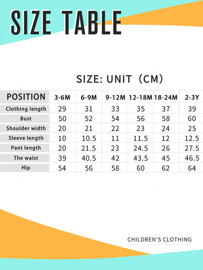 Baby Boy Cartoon Bear Print Short Sleeve T-Shirt And Shorts Casual Outfit