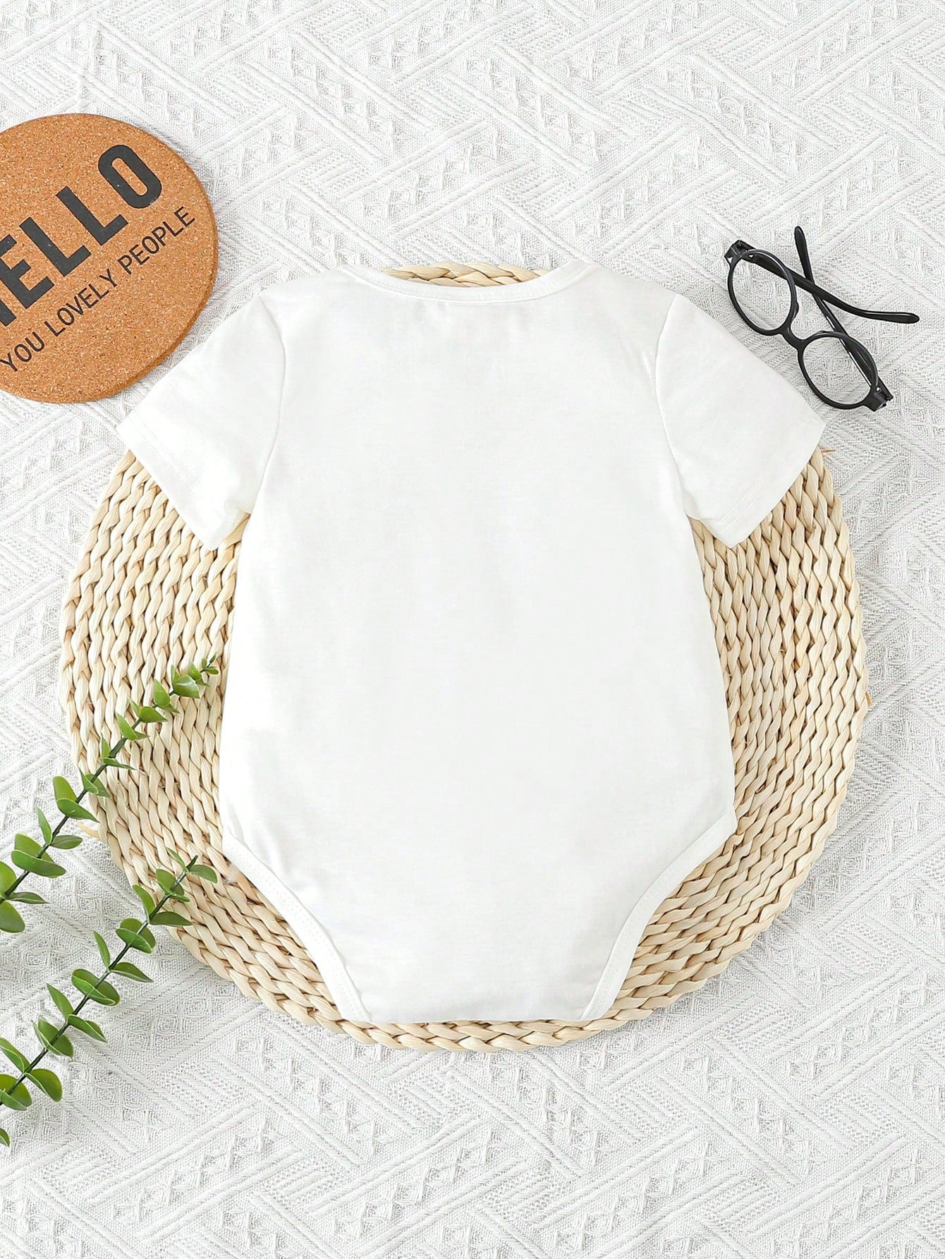 Baby Girls' Bodysuit With Slogan Print