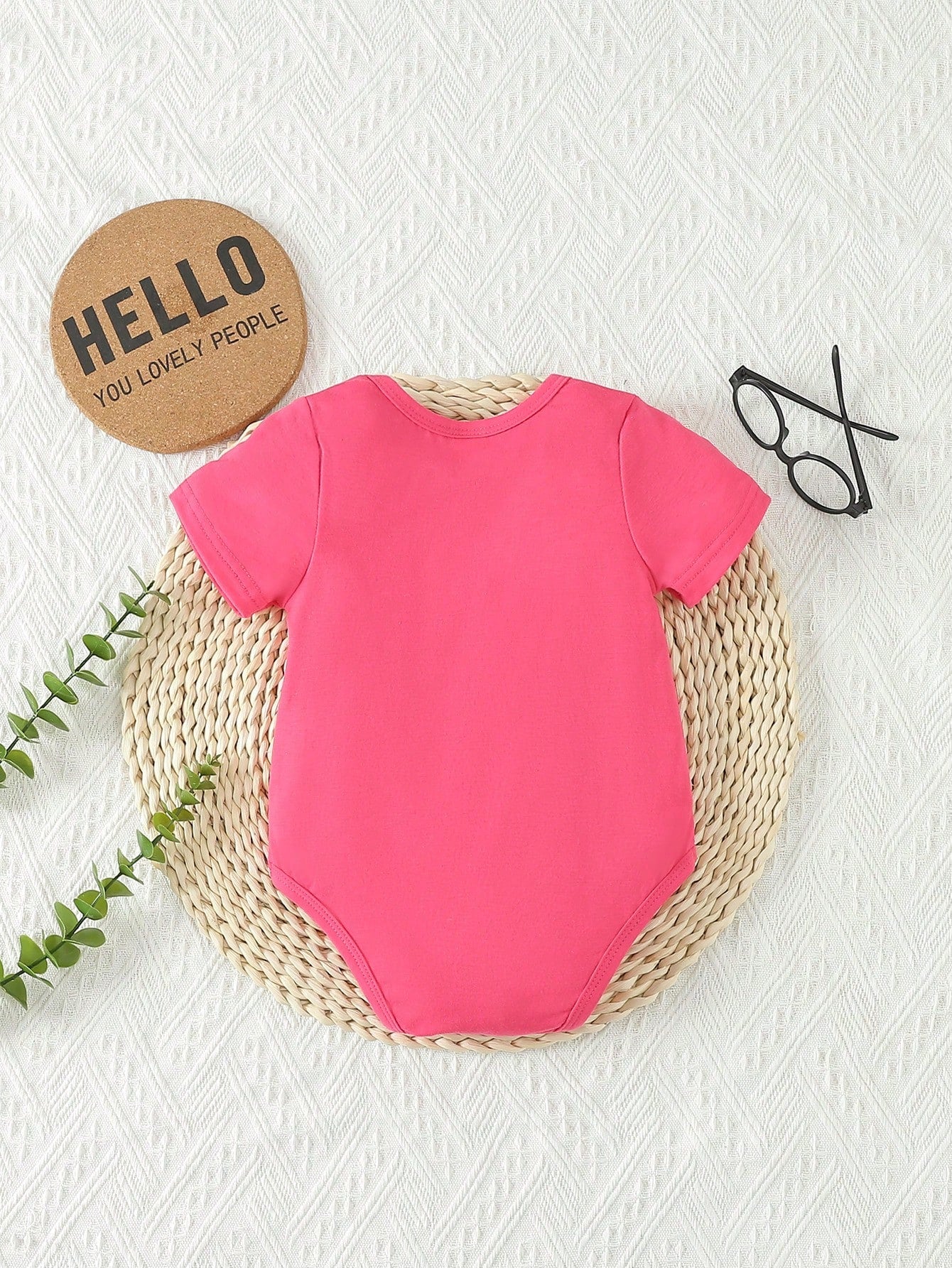 Baby Girls' Bodysuit With Slogan Print