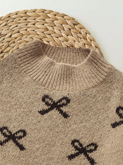 Babygirl Cute Polka Dot Long Sleeve Sweater&Elastic Waist Pants Set,Casual For Autumn/Winter Baby Clothes Autumn Winter Brown Girl Fall