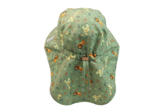 Baby/Kids Sun Hat with Neck Cape - Lion Giraffe