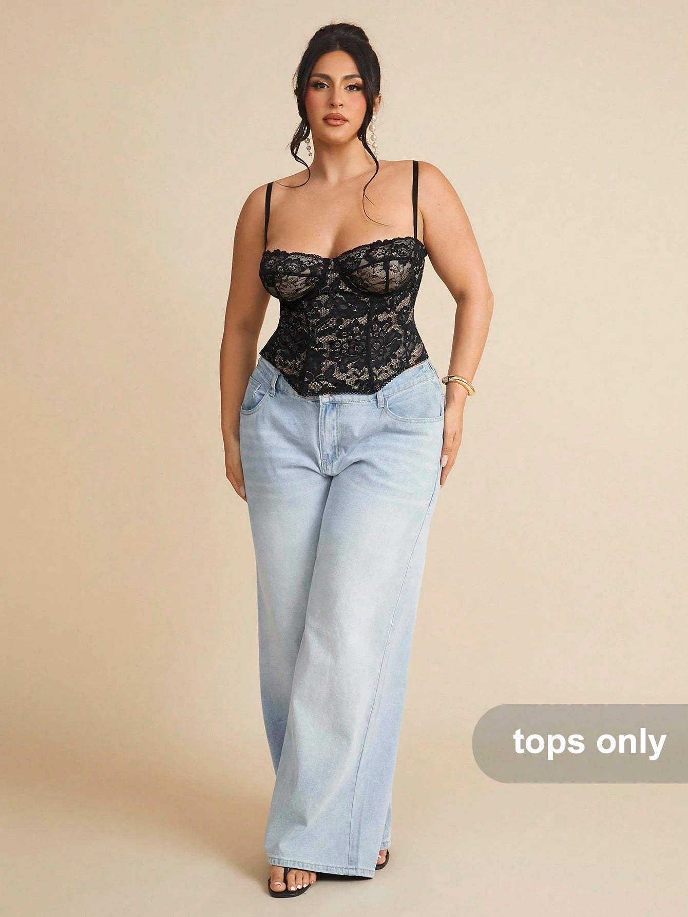 BAE Christmas Plus Lace See-Through Cami Top, Party, Date, Casual, Commute, Cute Bralette, Club Corset Summer Halloween,Valentine's Day