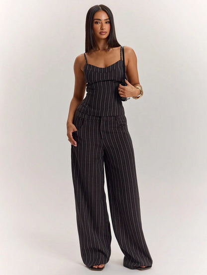 BAE Women's Summer Casual Striped Retro Commuter Camisole