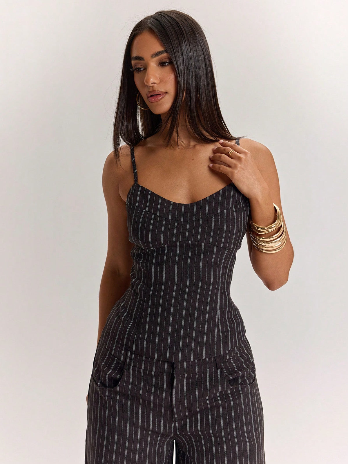 BAE Women's Summer Casual Striped Retro Commuter Camisole