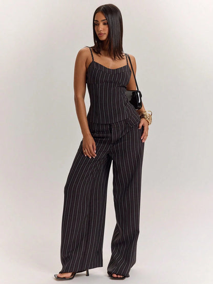 BAE Women's Summer Casual Striped Retro Commuter Camisole