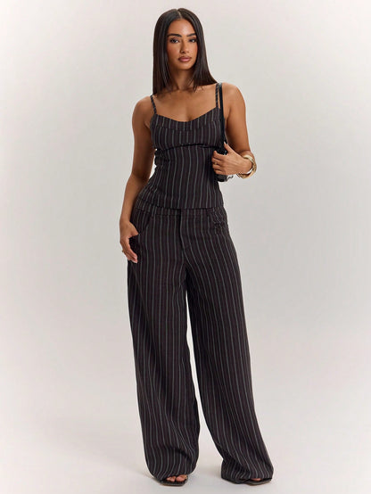 BAE Women's Summer Casual Striped Retro Commuter Camisole