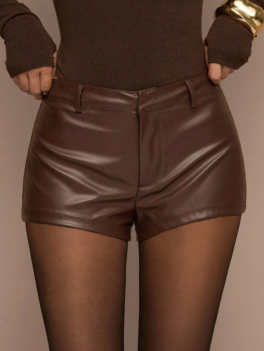 BAE Women's Summer Fashion Solid Color Shorts
