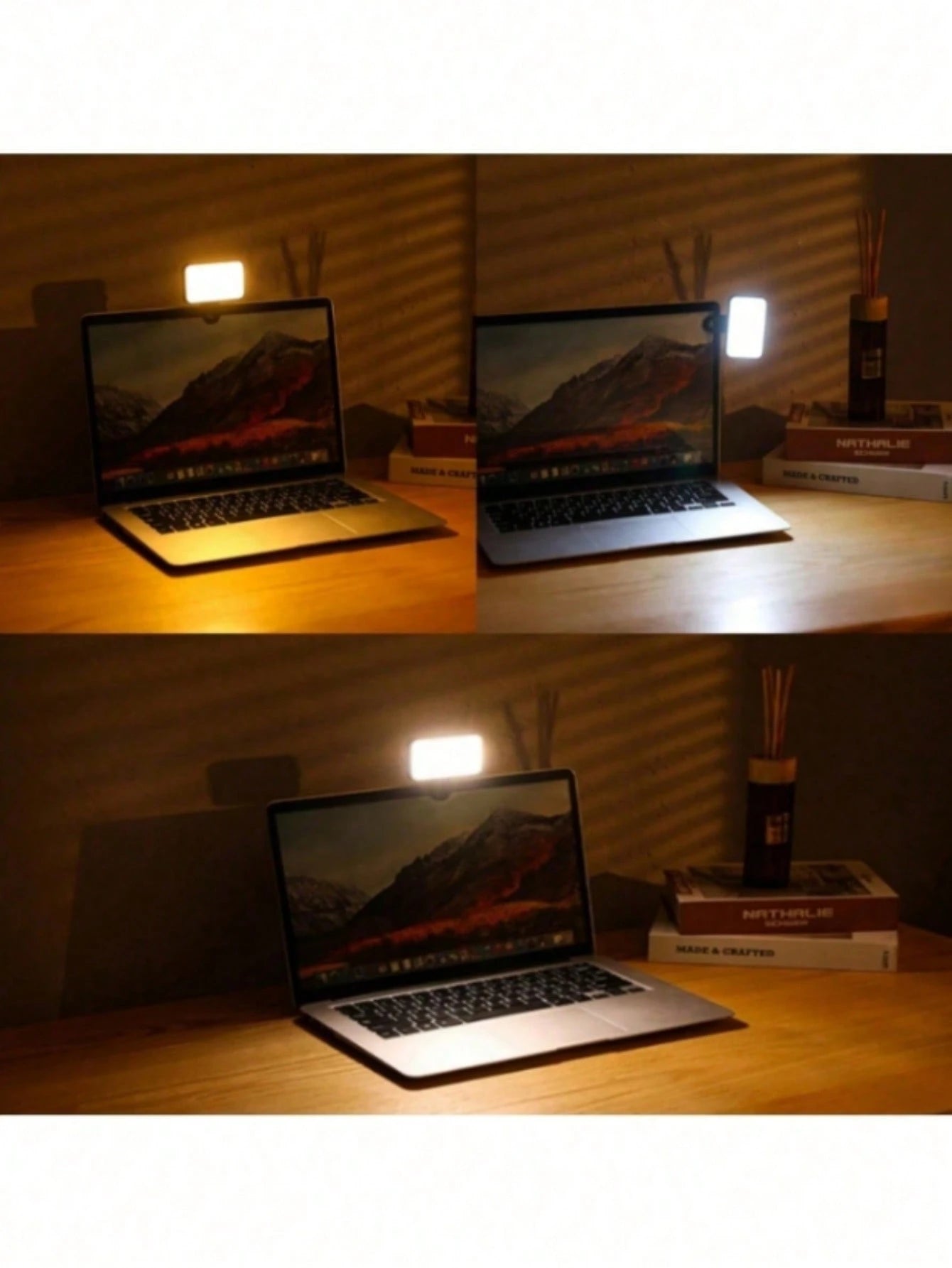 Baijun XU 1pc LED Selfie Light, 3 Lighting Modes, Portable Clip-On Fill Light, Suitable For Makeup, Live Streaming, Zoom Meetings, Rechargeable Clip-On Video/Photo Lighting For Smartphone, Camera