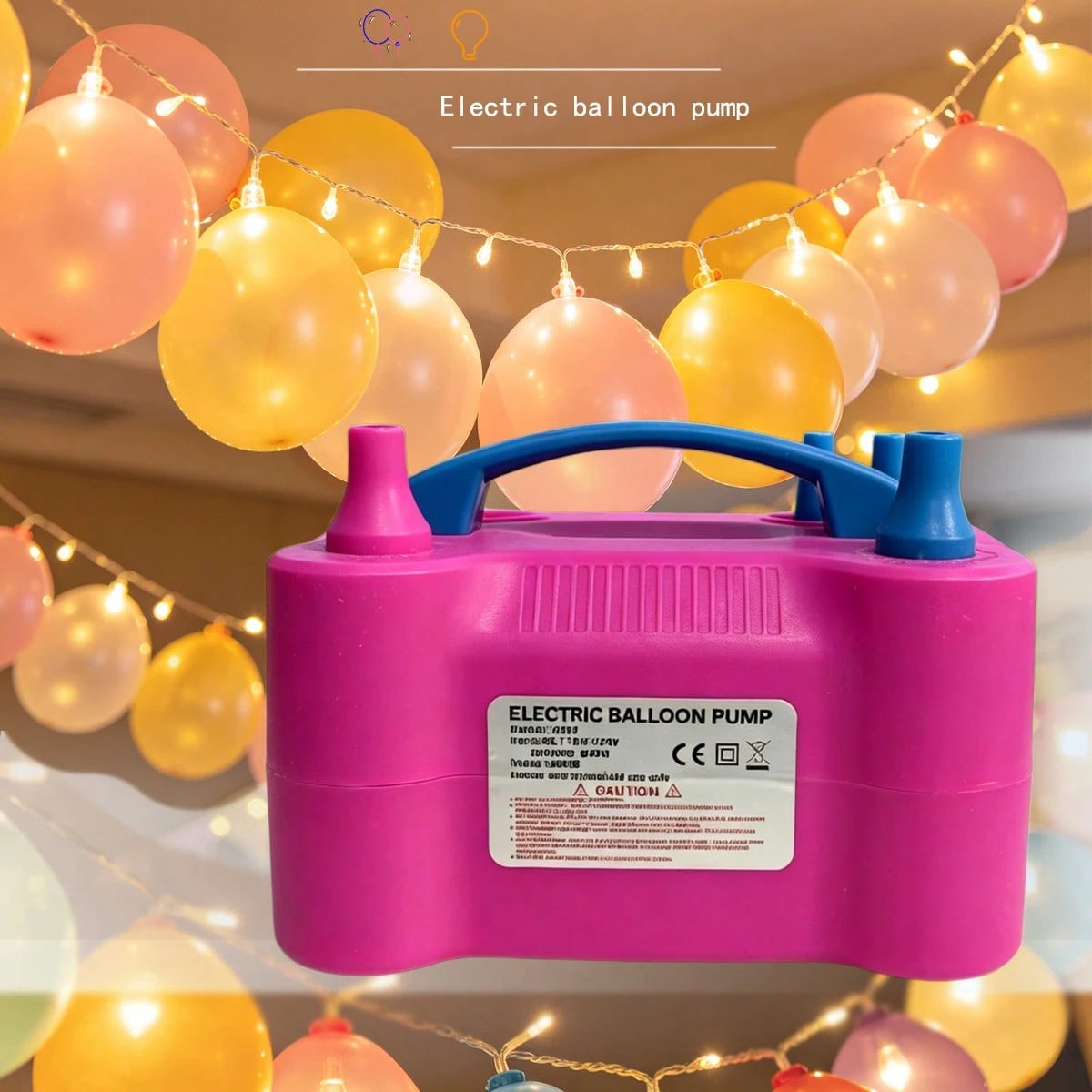 Balloon Inflation, Double-Headed Inflation, Material Suitable For Parties, Parties, Weddings, Can Be Used By Everyone