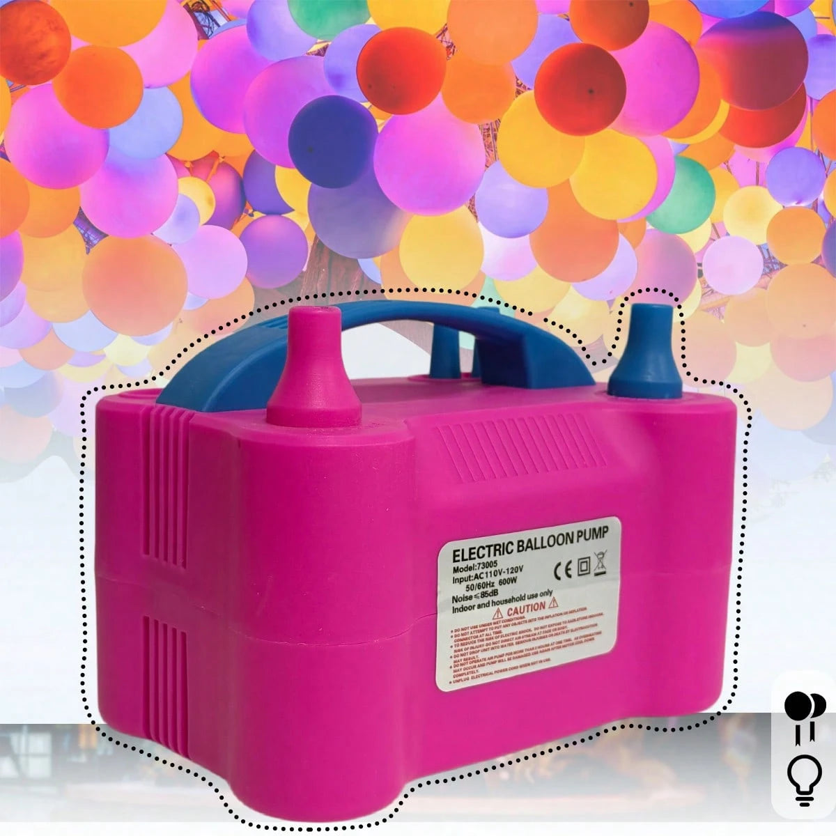 Balloon Inflation, Double-Headed Inflation, Material Suitable For Parties, Parties, Weddings, Can Be Used By Everyone