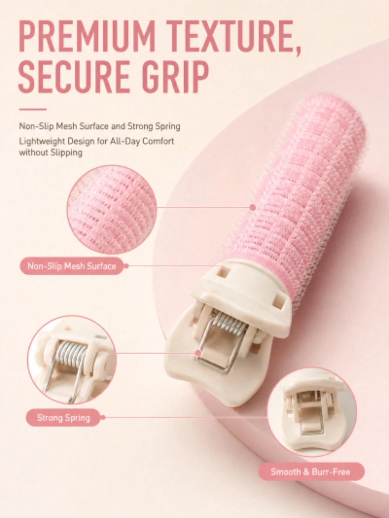 Bangs Root Volumizing Hair Clip, Slouchy Hair Top Styling Curl Barrel, Portable Korean-Style Hair Top Volumizing Clip, Seamless Root Volumizing Tool, Fixed Bangs Self-Holding Curl Styling Tool, Women'