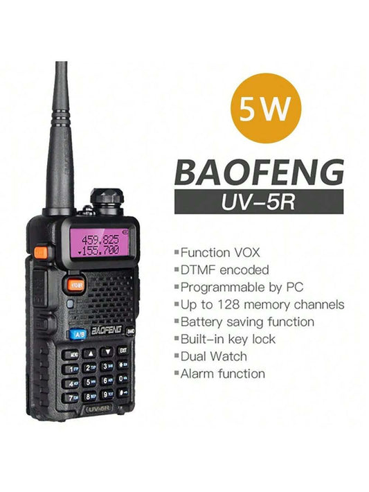 Baofeng Walkie Talkie UV 5R 5W 8W Dual Band Ham Two Way Radio Vhf Uhf FM Radio Handheld Transceiver Hunting
