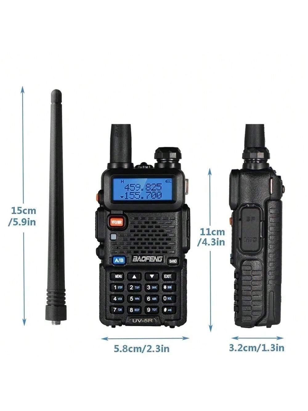 Baofeng Walkie Talkie UV 5R 5W 8W Dual Band Ham Two Way Radio Vhf Uhf FM Radio Handheld Transceiver Hunting
