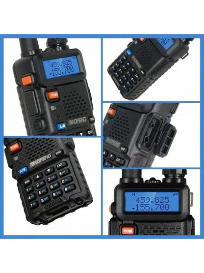 Baofeng Walkie Talkie UV 5R 5W 8W Dual Band Ham Two Way Radio Vhf Uhf FM Radio Handheld Transceiver Hunting