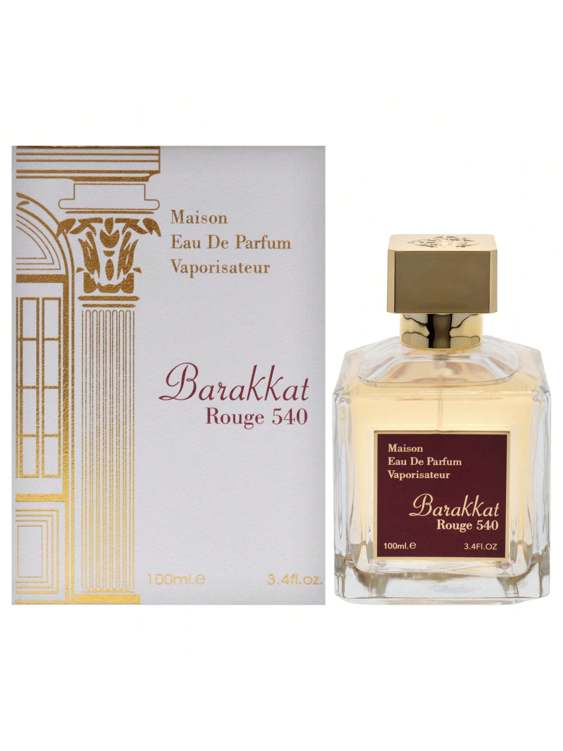 Barakkat Rouge 540 By Maison Alhambra For Women- 3.4 Oz EDP Spray