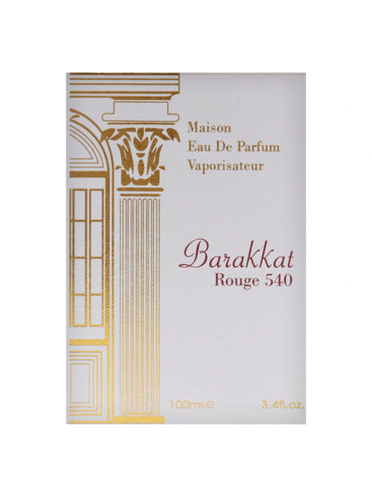 Barakkat Rouge 540 By Maison Alhambra For Women- 3.4 Oz EDP Spray