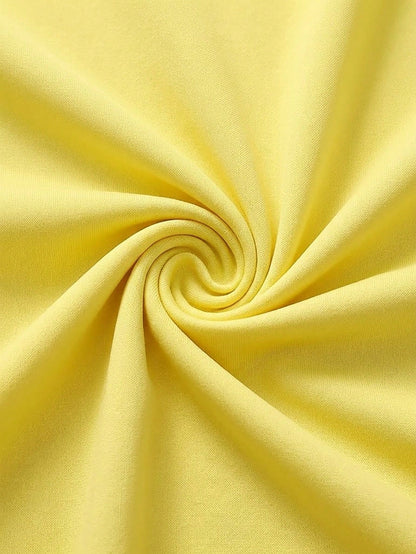 Basic Casual Women Plus Size Long Sleeve Lightweight Button-Up Shirt Yellow
