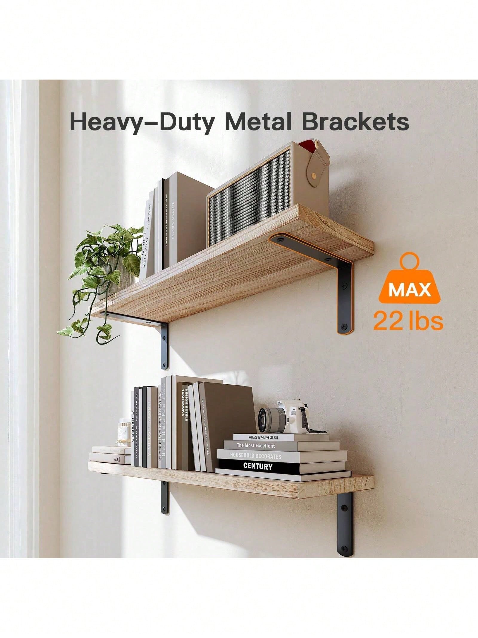 Bathroom Shelves Over Toilet- Wall Mounted Floating Shelves Toilet Paper Storage Small Farmhouse Decor Shelf 16 Inch.