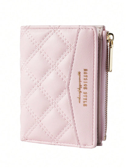 BATSIOE 2026 Short Women's Wallet With Embroidery, TPU Connection, Student Card Holder, Coin Purse, Minimalist Handbag, Card Case