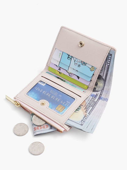 BATSIOE 2026 Short Women's Wallet With Embroidery, TPU Connection, Student Card Holder, Coin Purse, Minimalist Handbag, Card Case