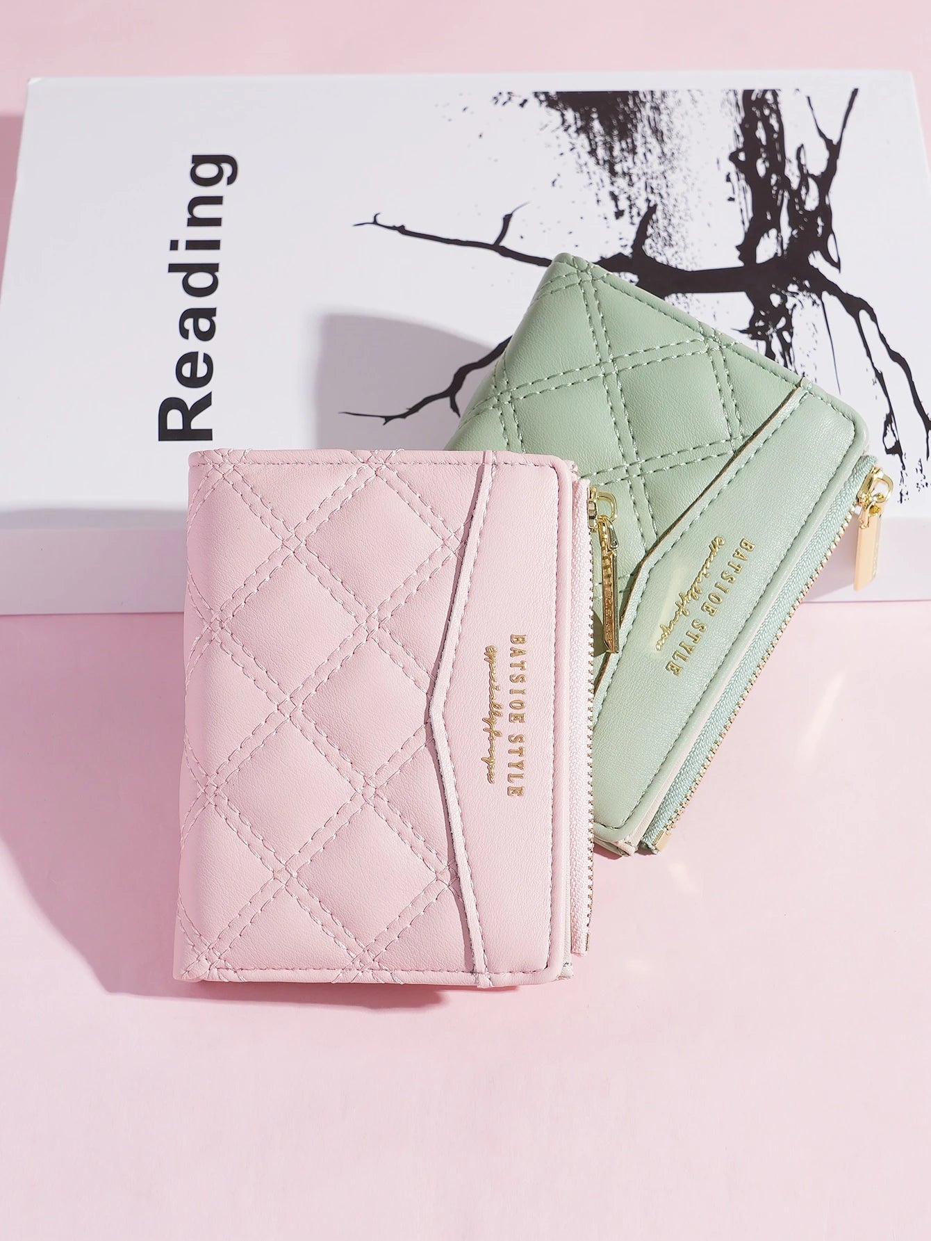 BATSIOE 2026 Short Women's Wallet With Embroidery, TPU Connection, Student Card Holder, Coin Purse, Minimalist Handbag, Card Case