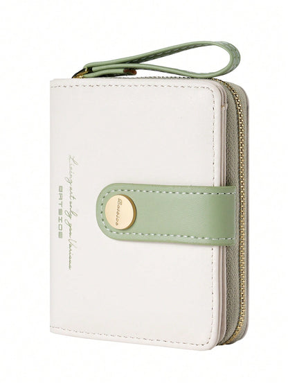 BATSIOE Women's Plain Color Large Capacity Zipper Coin Purse, Minimalist Luxury Wallet For Cross-Border Wholesale