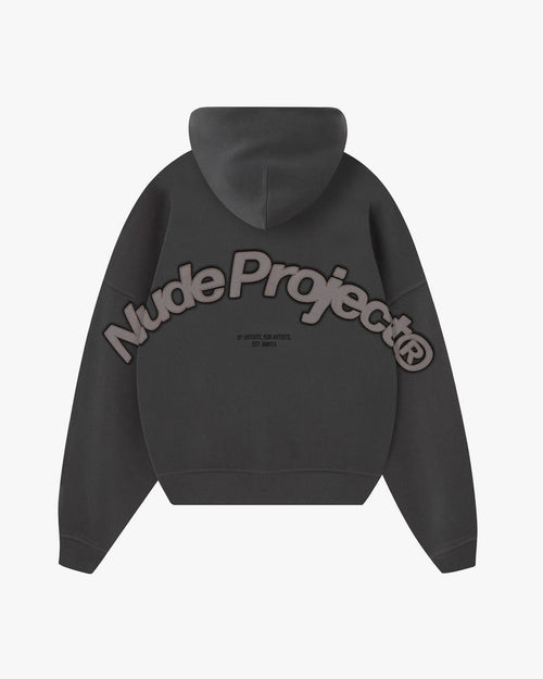 Beast Zip-Up Hoodie Ash