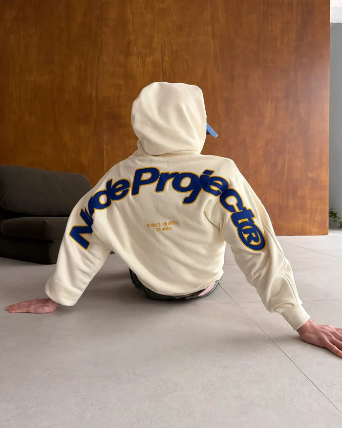 Beast Zip-Up Hoodie Marshmallow