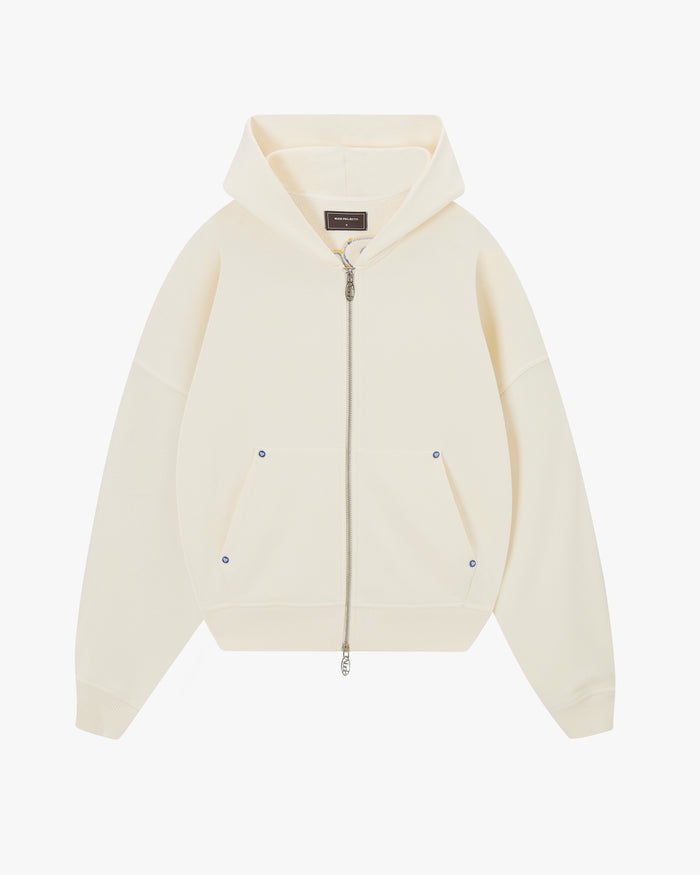 Beast Zip-Up Hoodie Marshmallow