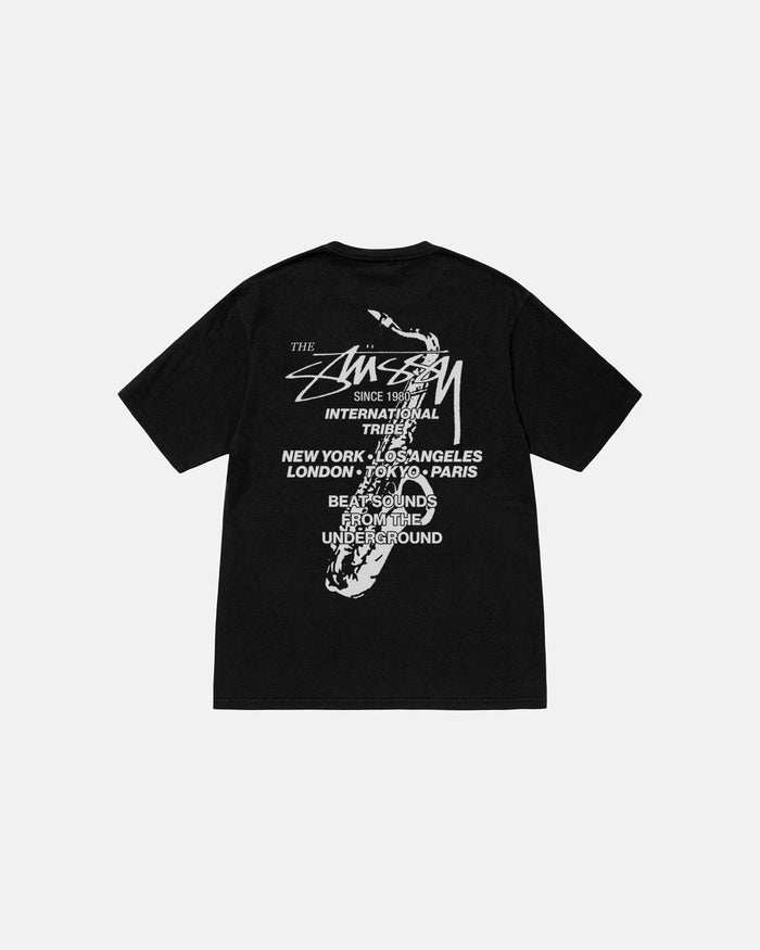 BEAT SOUNDS TEE PIGMENT DYED - Four Street