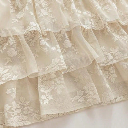 Beige Lace Ruffle Valance For Windows 1 Panel W52 X L18 Inch Rustic Floral Cottagecore Sheer Valance For Kitchen Window Over Sink Rod Pocket Bathroom Privacy Short Ruffled Curtain 18 Inch Length