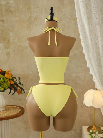 Bellisia 2026 New Spring/Summer Women 2 Pieces Swimwear, Skirt Swimwear Set, Elegant Casual Beach Holiday