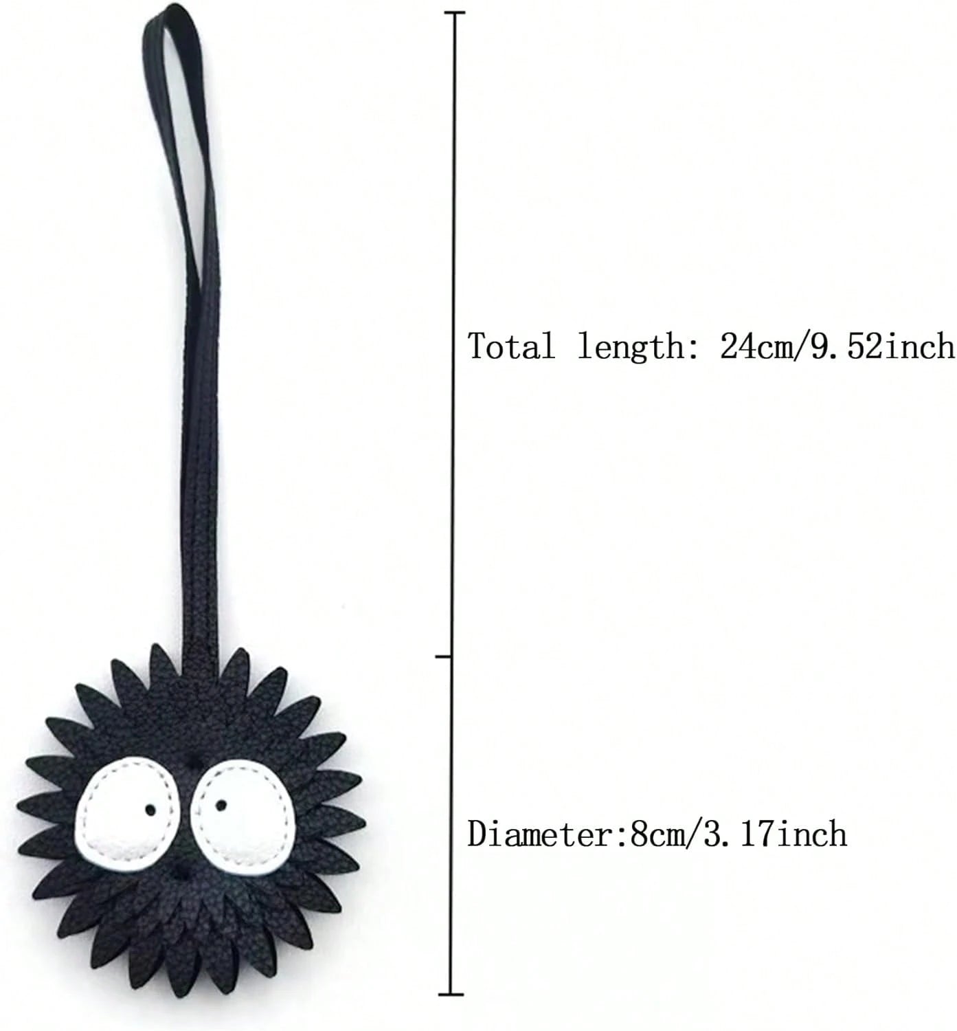 Black Briquette Bag Charm, Fashion Bag Charm For Purse Handbags Bag Accessories PU Key Charms