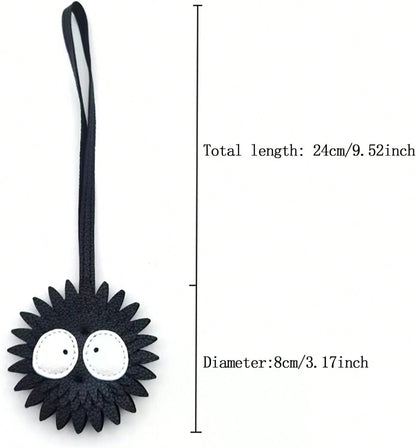 Black Briquette Bag Charm, Fashion Bag Charm For Purse Handbags Bag Accessories PU Key Charms