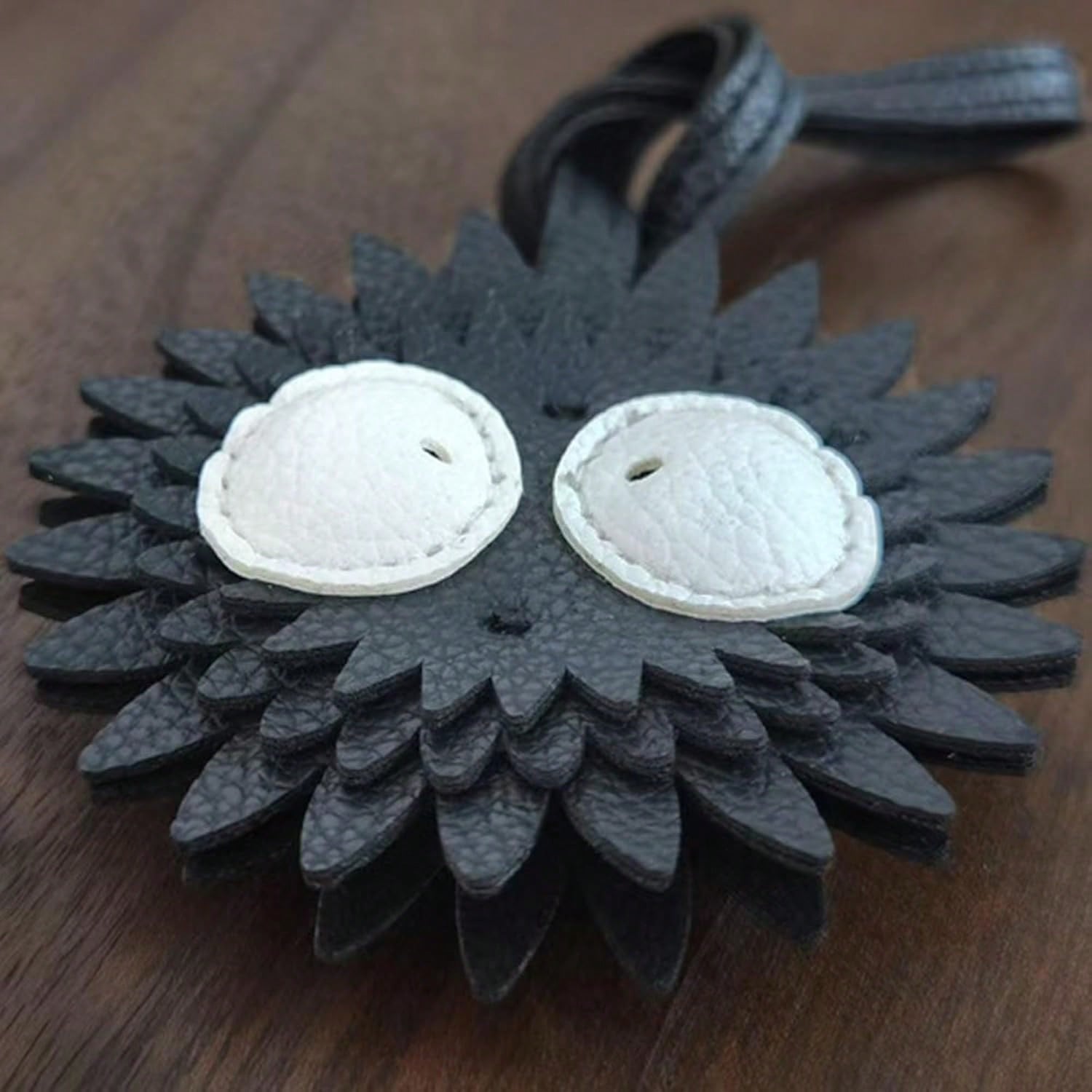Black Briquette Bag Charm, Fashion Bag Charm For Purse Handbags Bag Accessories PU Key Charms