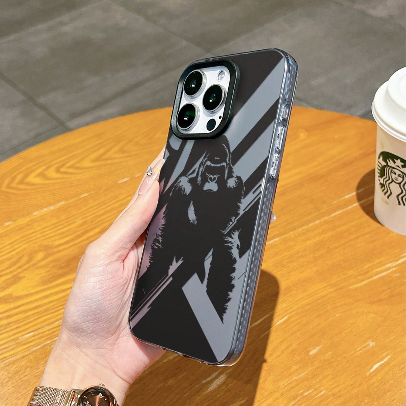 Black Gorilla Protective Phone Case Compatible With IPhone 11 Pro Max, 16 Pro Max, 15 Pro, 14 Plus, 13, 12, 11, 13 Pro Max, 12 Pro