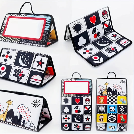 Black & White, Black & Red Cloth Book Toy, Parent-Child Interactive Toy, Can Cultivate Children's Shape Recognition And Color Identification Ability