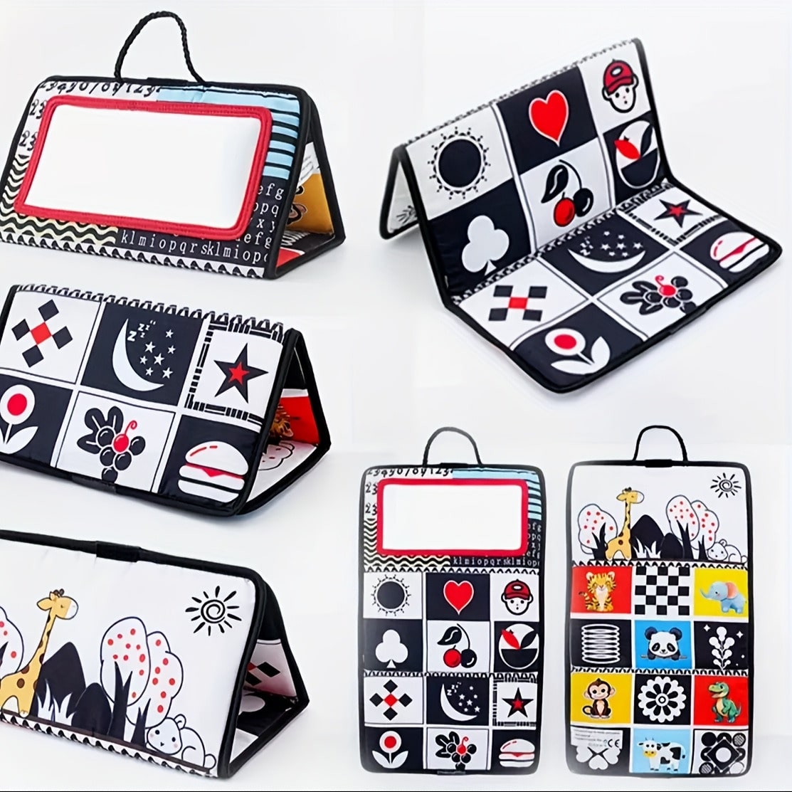 Black & White, Black & Red Cloth Book Toy, Parent-Child Interactive Toy, Can Cultivate Children's Shape Recognition And Color Identification Ability