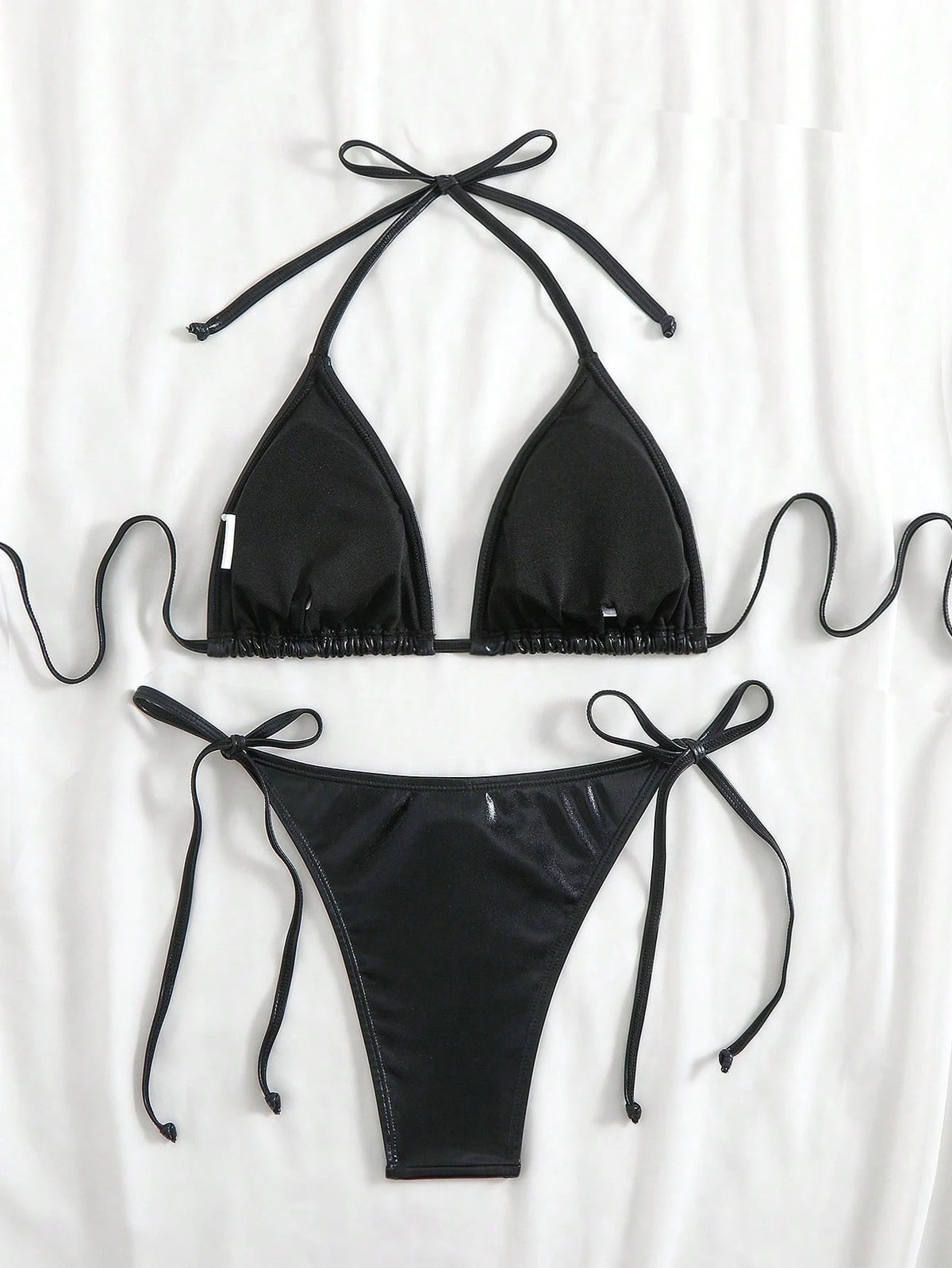 Bloopia Solid Color Bikini Swimsuit For Summer Beach Vacation