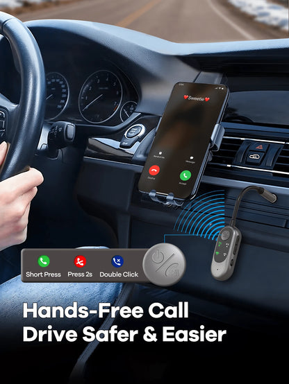 Bluetooth Receiver & Transmitter 2-In-1; Mini Portable Adapter With Noise Cancelling Mic For Home Audio/Car/TV/Wired Headphones/Wired Speaker; Hands-Free Call; Home Stereo; 3.5mm AUX Bluetooth Car Ada