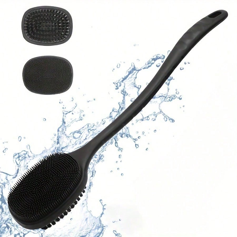 Body Scrub Long Shower Body Brush Exfoliating Tool For Skin Easy To Clean With Lather For Wet Or Dry Use Bath Brush For Men Women