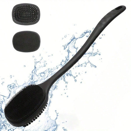 Body Scrub Long Shower Body Brush Exfoliating Tool For Skin Easy To Clean With Lather For Wet Or Dry Use Bath Brush For Men Women