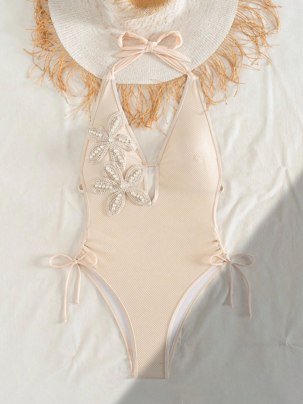 Bonvoyette Women's One-Piece Swimsuit, All-Season Versatile New Style, Knitted, Holiday Party, Beach, New Year, Graduation Ceremony, Classic Color, Sexy Elegant Playful Cute, Beach Pool Party, Vacatio
