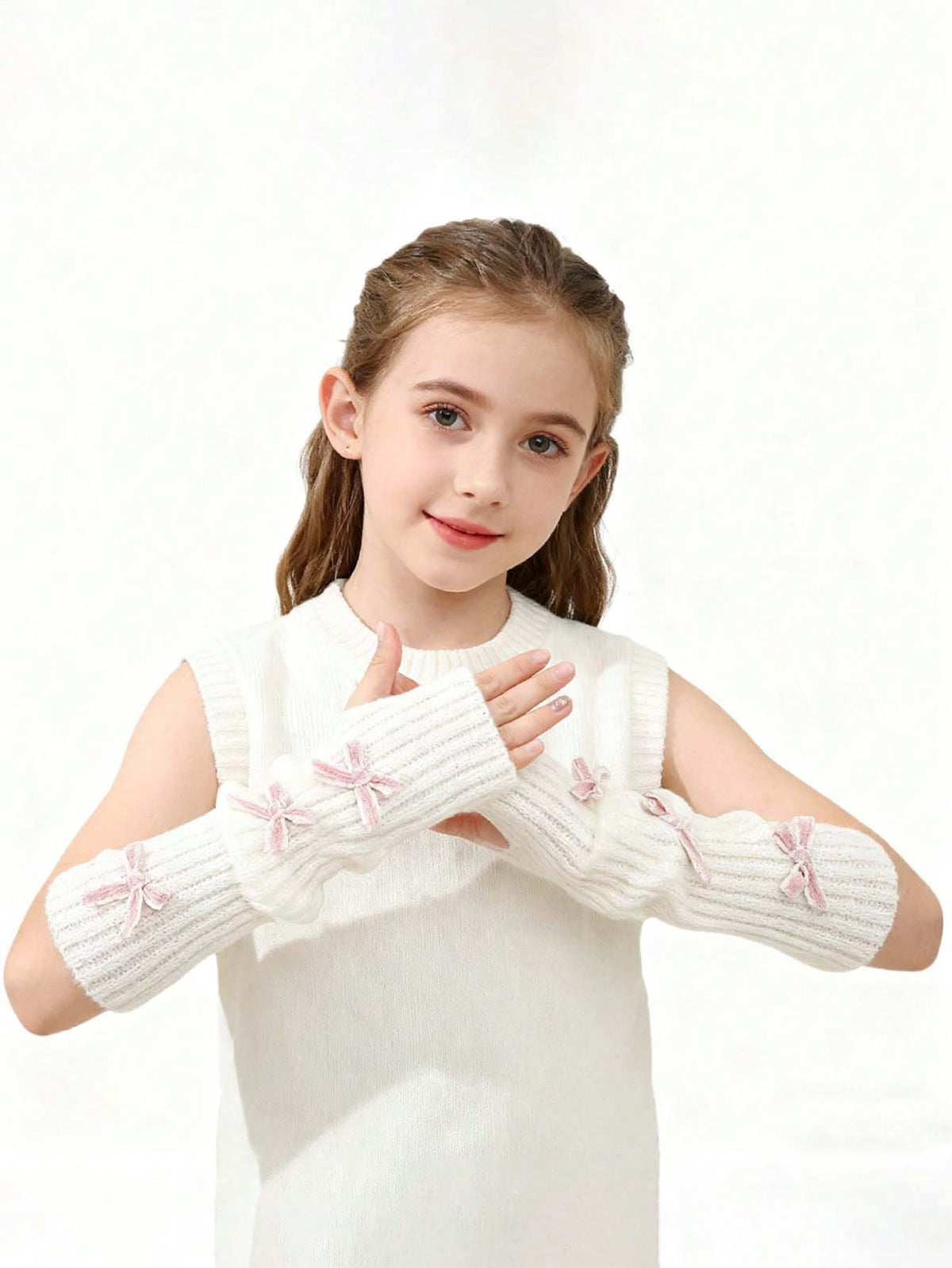 Bow Tie Arm Warmers For Girls, Autumn And Winter Season, Warmth, Winter Accessories, Elegant Design, Girls Accessories, Sleeves, Back To School