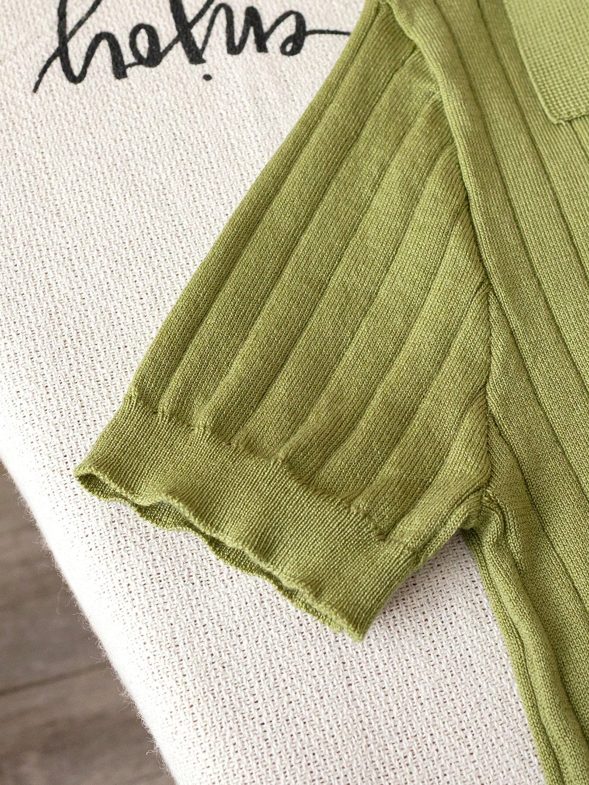 Boys' Solid Color Cable Knit Short Sleeve Half Zip Lightweight Sweater, Suitable For School, Daily Wear In Spring, Summer And Autumn