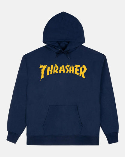 BURN IT DOWN - HOODIE - NAVY - Four Street
